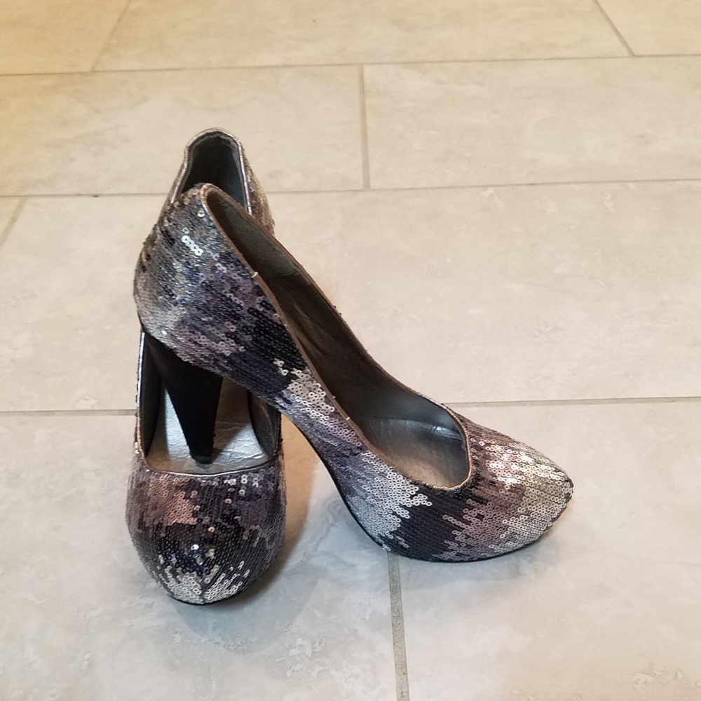 Sequin heels